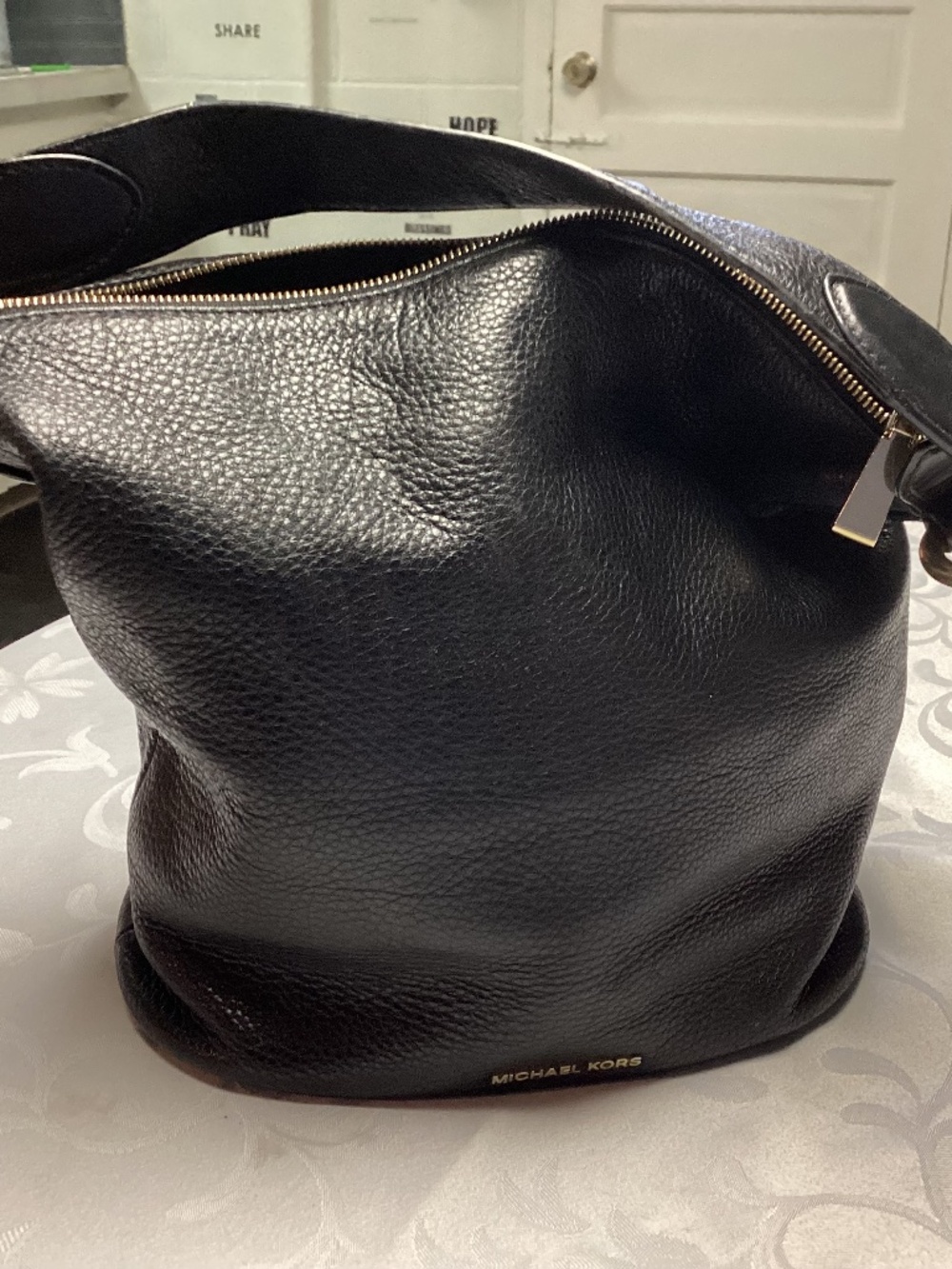 Michael Kors, leather bucket bag, incredible black, well-made, made